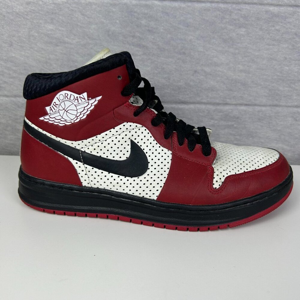 Nike Air Jordan 2009 Alpha 1 Chicago Mens High Top Colorblock Sneakers Sz 8.5